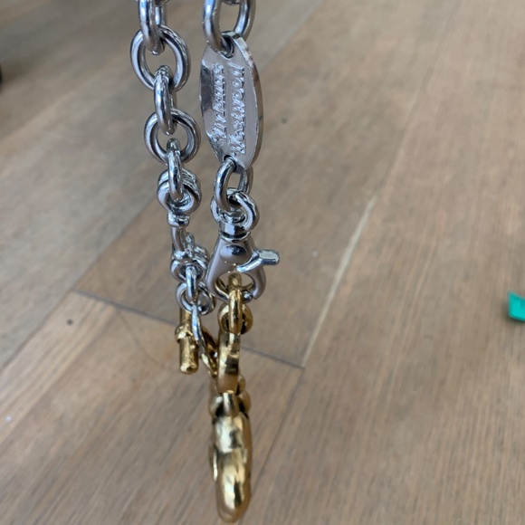 Vivienne Westwood HUGE reversible Choker Necklace w/ engraving & face RARE - Picture 15 of 15